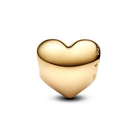 Pandora Moments 14K Gold-Plated Be Love Engravable Medium Heart Charm