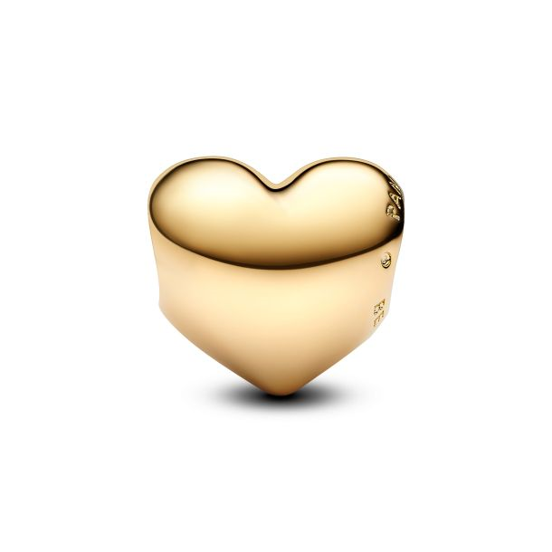 Pandora Moments 14K Gold-Plated Be Love Engravable Medium Heart Charm
