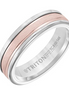 Frederick Goldman 14K Rose Gold Band With Classic Tungsten Exterior Size 10