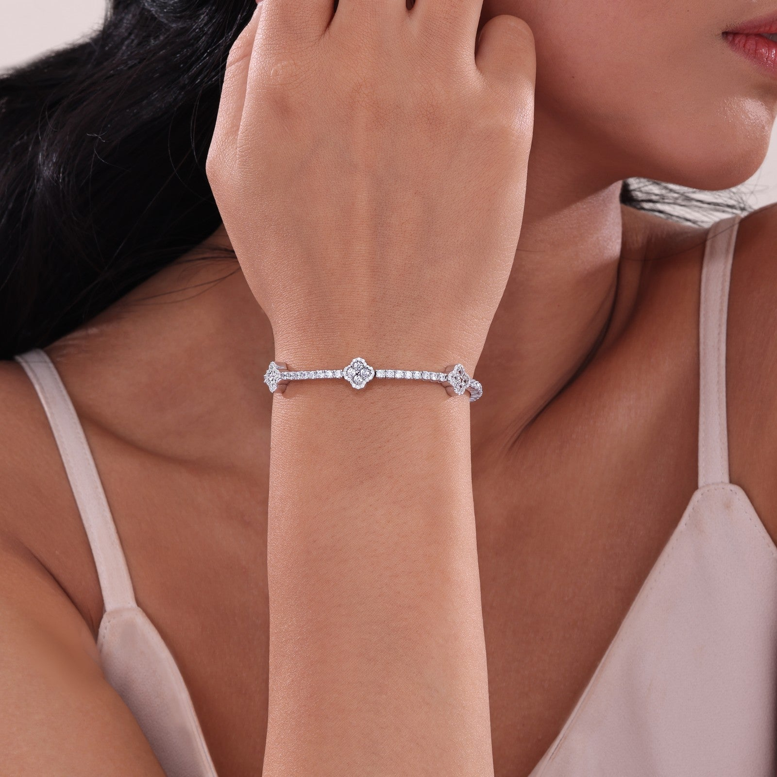 Lafonn 3.70 CTW Simulated Diamond Flexible Bangle Bracelet