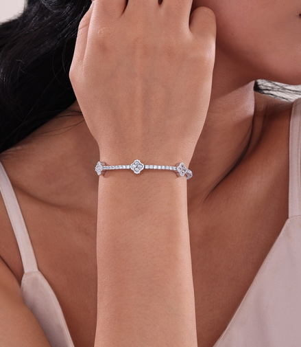 Lafonn 3.70 CTW Simulated Diamond Flexible Bangle Bracelet