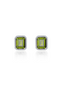 Lafonn 1.76 CTW  Simulated Diamond And Peridot March Birthstone Solitaire Stud Earrings