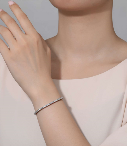 LaFonn 2.50 CTW Simulated Diamond Classic Tennis Bracelet