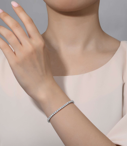 LaFonn 3.50 CTW Simulated Diamond Classic Tennis Bracelet