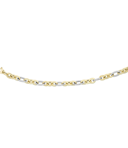 14K Gold Alternating Three Plus One Heritage Link Bracelet
