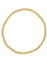 14K Yellow Gold Moon-Cut Bead Stretch Bracelet