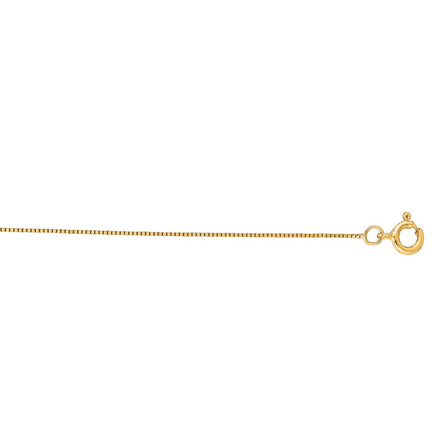 14K Yellow Gold .45mm Classic Box Chain 20"