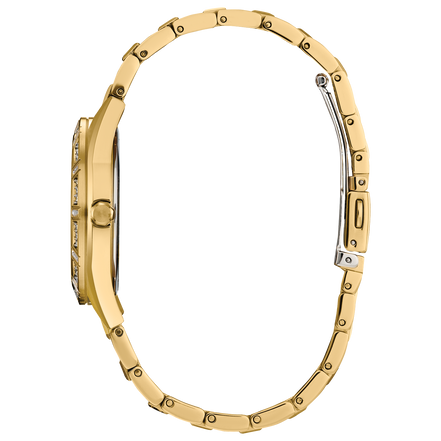 Citizen Ladies Eco-Drive Crystal Gold-Tone Bracelet Watch