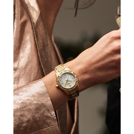 Citizen Ladies Eco-Drive Crystal Gold-Tone Bracelet Watch