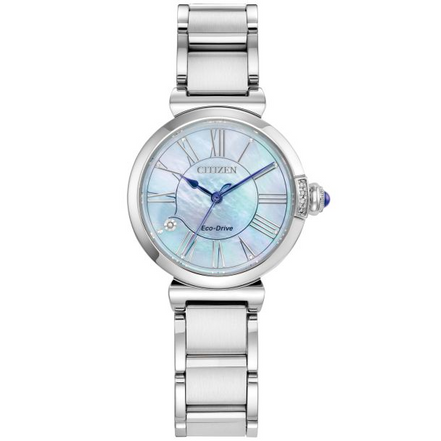 Citizen Ladies Eco-Drive Citizen L Mae Mother-of-Pearl Dial Stainless Steel Watch