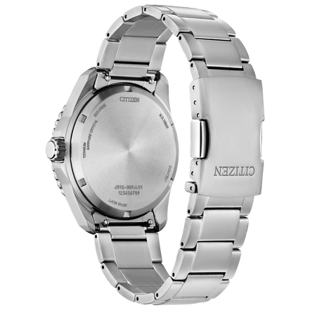 Citizen Men's Brycen Eco-Drive Orange Dial SuperTitanium Bracelet Watch