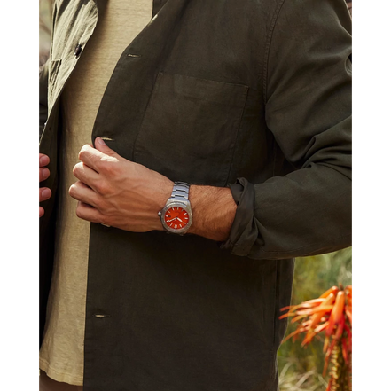 Citizen Eco-Drive Brycen Orange Dial Super Titanium Watch