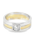 Men's 14K Two-Tone Gold And 0.50 CTW Diamond Band