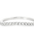 14K White Gold .17 CTTW Diamond Band