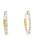 14K Yellow Gold 0.50 CTW Diamond Hoop Earrings
