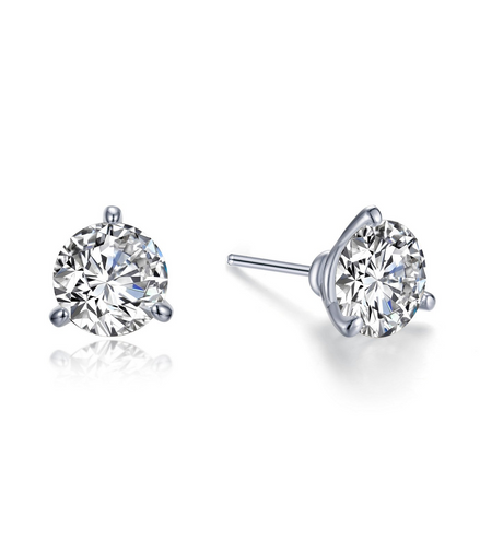 Lafonn 2.50 CTW Simulated Diamond Martini Shaped Solitaire Stud Earrings