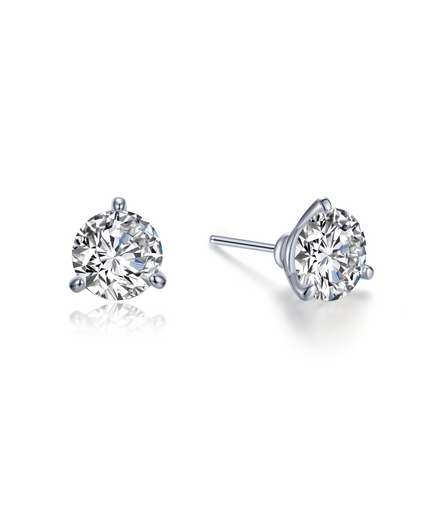 Lafonn 1.50 CTW Simulated Diamond Martini Shaped Solitaire Stud Earrings