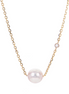 Imperial Pearl 14K Yellow Gold 7-7.5 mm Akoya Cultured Pearl Pendant Necklace