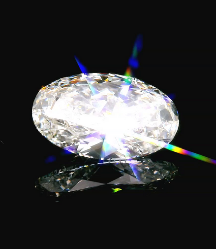 Lab Grown 4.10 ct Oval Diamond