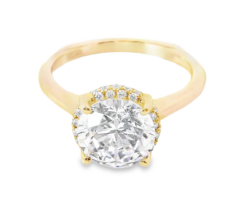 A.jaffe 14k Yellow Gold Semi-Mount Diamond Ring