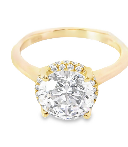 A.jaffe 14k Yellow Gold Semi-Mount Diamond Ring
