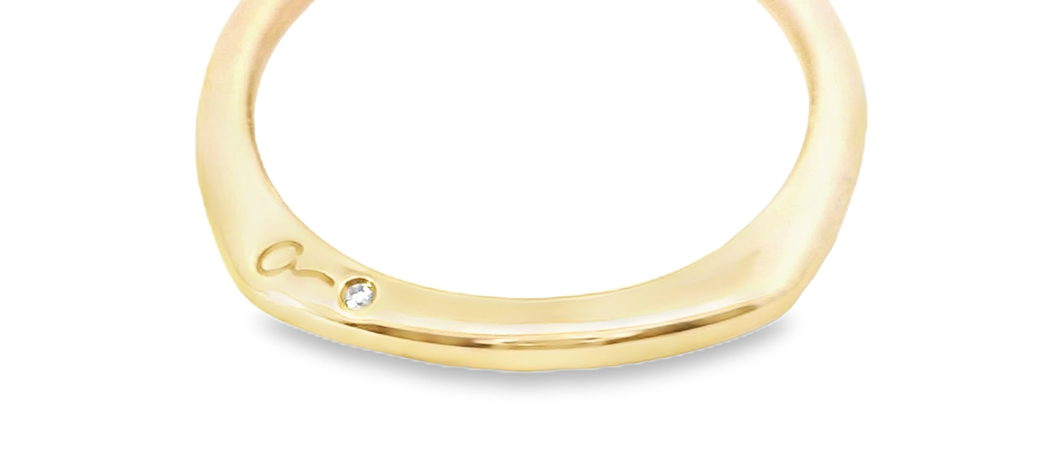 A.jaffe 14k Yellow Gold Semi-Mount Diamond Ring