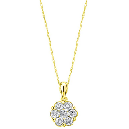 Shefi 14K Yellow Gold And Diamond Bouquet™ Cluster Pendant Necklace
