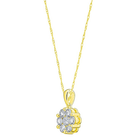 Shefi 14K Yellow Gold And Diamond Bouquet™ Cluster Pendant Necklace