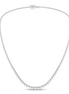 Revelation 14K White Gold And Graduated 10 CTW Lab Grown Diamond Tennis Necklace