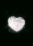 1.0Ct F-Si2 Heart Shaped Diamond Gia Cert