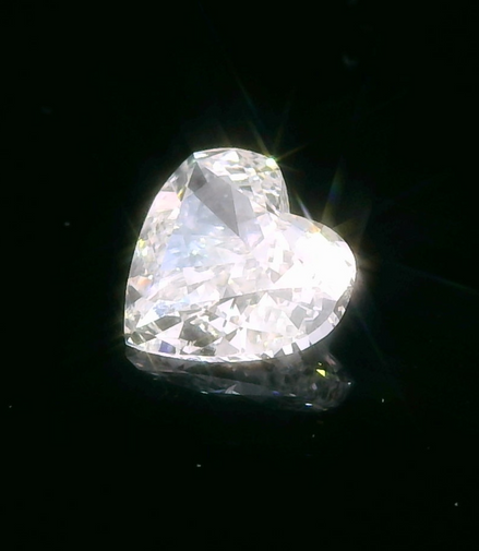 1.0Ct F-Si2 Heart Shaped Diamond Gia Cert