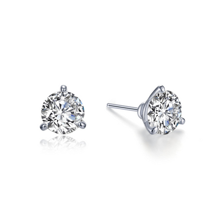 Lafonn 2 CTW Simulated Diamond Solitaire Martini Stud Earrings