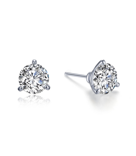 Lafonn 2 CTW Simulated Diamond Solitaire Martini Stud Earrings