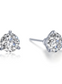 Lafonn 3 CTW Simulated Diamond Martini Solitaire Stud Earrings