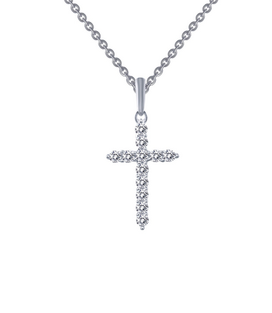 Lafonn 0.36 CTW Simulated Diamond Cross Pendant Necklace