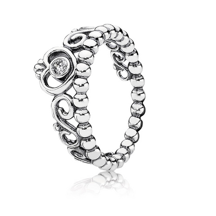 Pandora Moments Princess Tiara Crown Ring Size 6