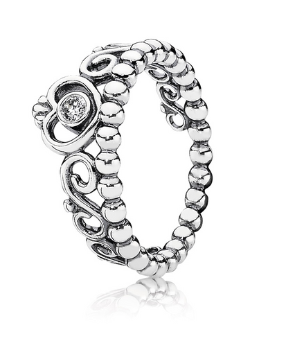 Pandora Moments Princess Tiara Crown Ring Size 6