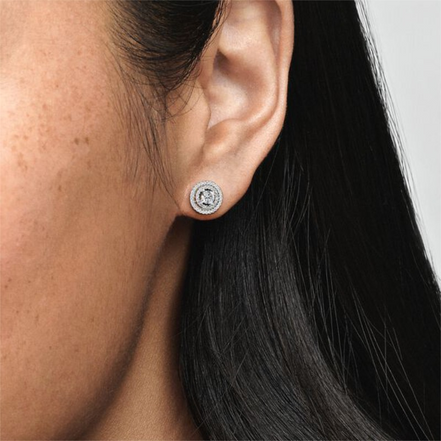 Pandora Moments Sparkling Double Halo Stud Earrings