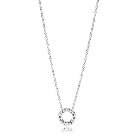 Pandora Timeless Logo Pavé Circle Collier Necklace 45 cm
