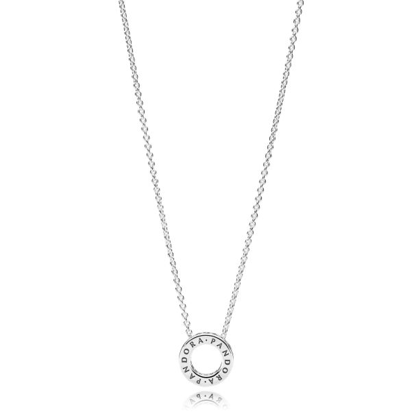 Pandora Timeless Logo Pavé Circle Collier Necklace 45 cm