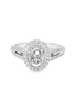 14K White Gold .50 CT Diamond Semimount Ring