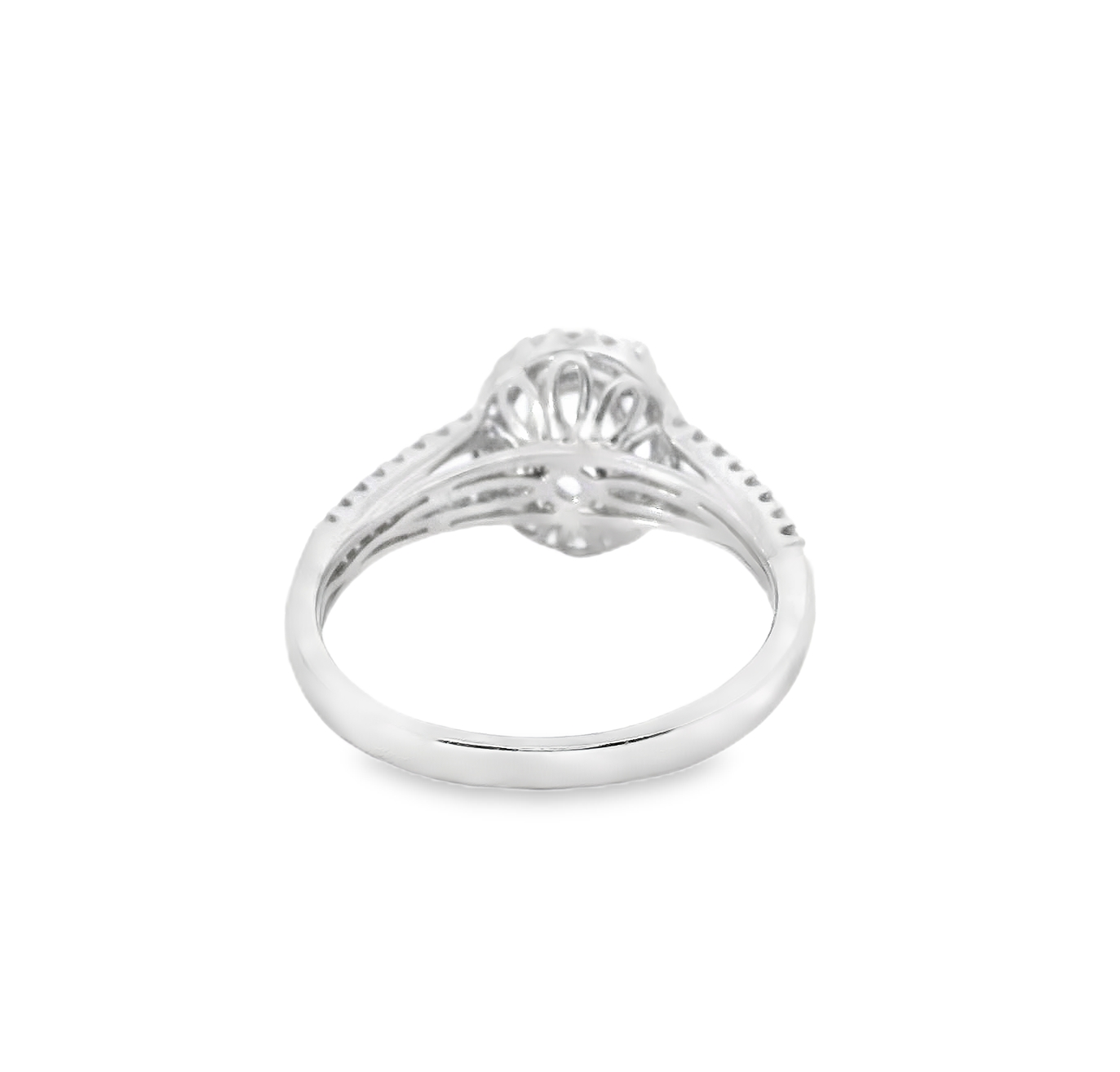 14K White Gold .50 CT Diamond Semimount Ring