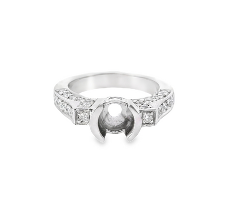 Bezel Setting Semi-Mount Diamond Ring