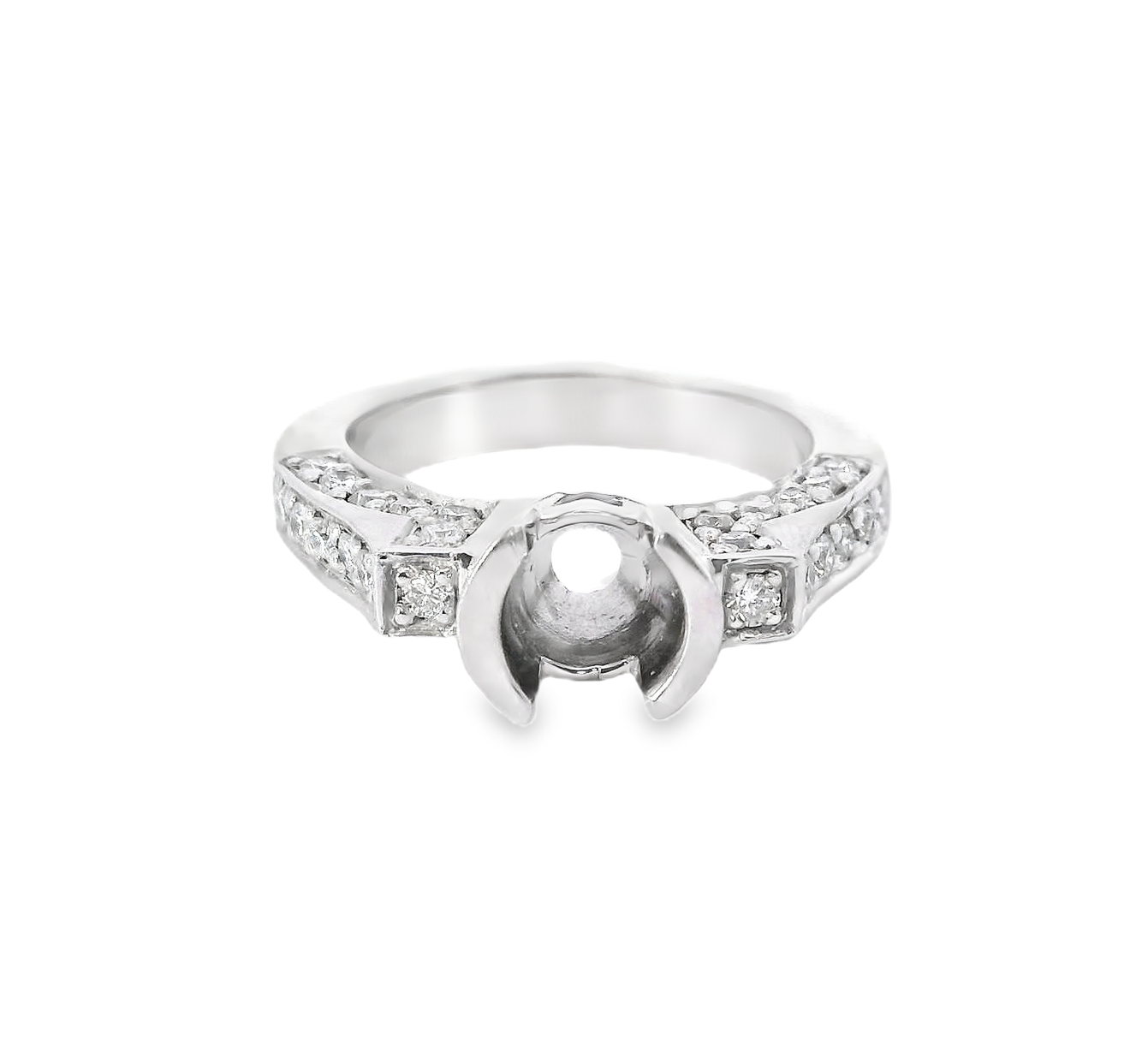 Bezel Setting Semi-Mount Diamond Ring