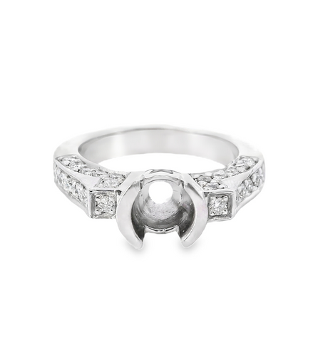Bezel Setting Semi-Mount Diamond Ring