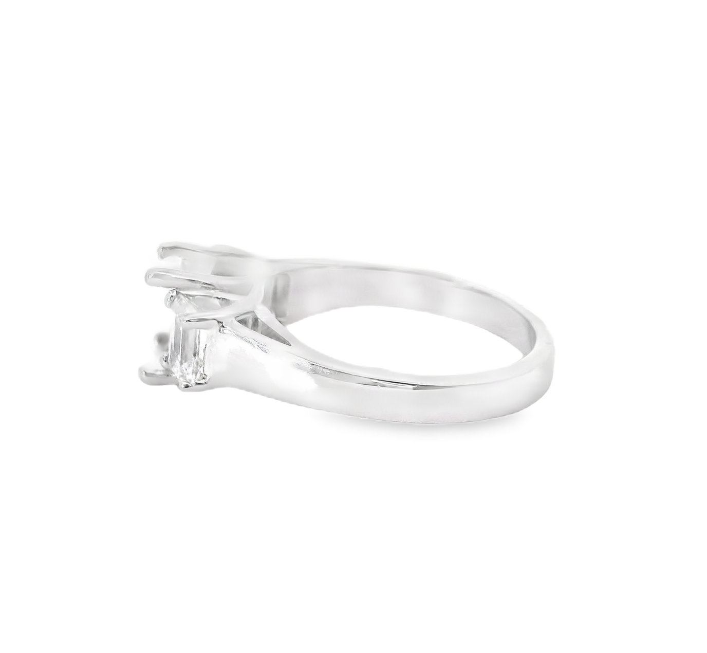 14K White Gold 1.03 CTTW Diamond Semi-Mount Ring