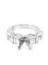 18K Whtie Gold And 0.81 CTW Diamond Semi-Mount Engagement Ring