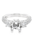 18K White Gold Semi-Mount Engagement Ring