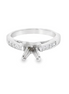 14K White Gold 0.30 CTW Diamond Semi-Mount Engagement Ring