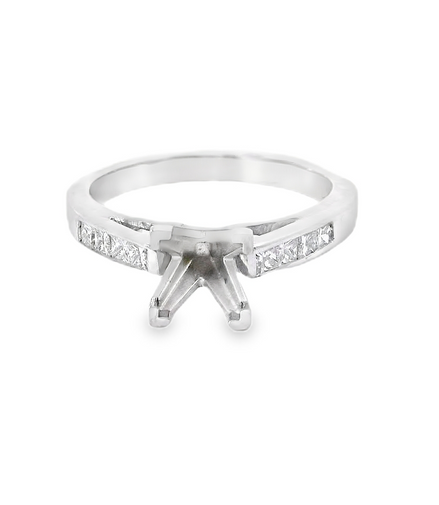 14K White Gold 0.30 CTW Diamond Semi-Mount Engagement Ring